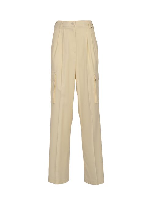Pantalone cargo in misto lana Bianco Herno | PT000179D 334531000